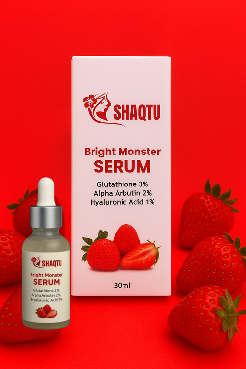 Bright Monster                             Serum – Glutathione3% + Alpha Arbutin 2%+ Hyaluronic Acid 1% (30ml) - whitening Formula